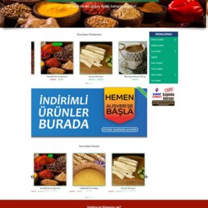 Rehaweb E-ticaret Tasarım Paketi 01 (Gıda, Yöresel Ürünler)
