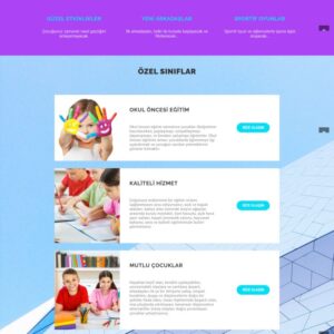 Reha Web Eğitim Kreş Site Paketi 01